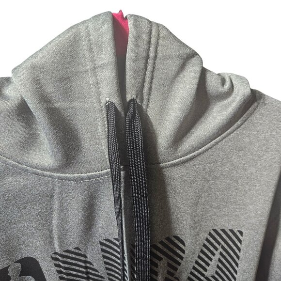 NBA Gray Short-Sleeve Hoodie Sweatshirt With Front Pocket For Men - Picture 7 of 8